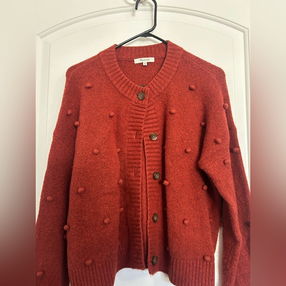 Madewell Bobble Colburne Cardigan Coziest Yarn size M chic 90s cottagecore boho - Picture 4 of 12